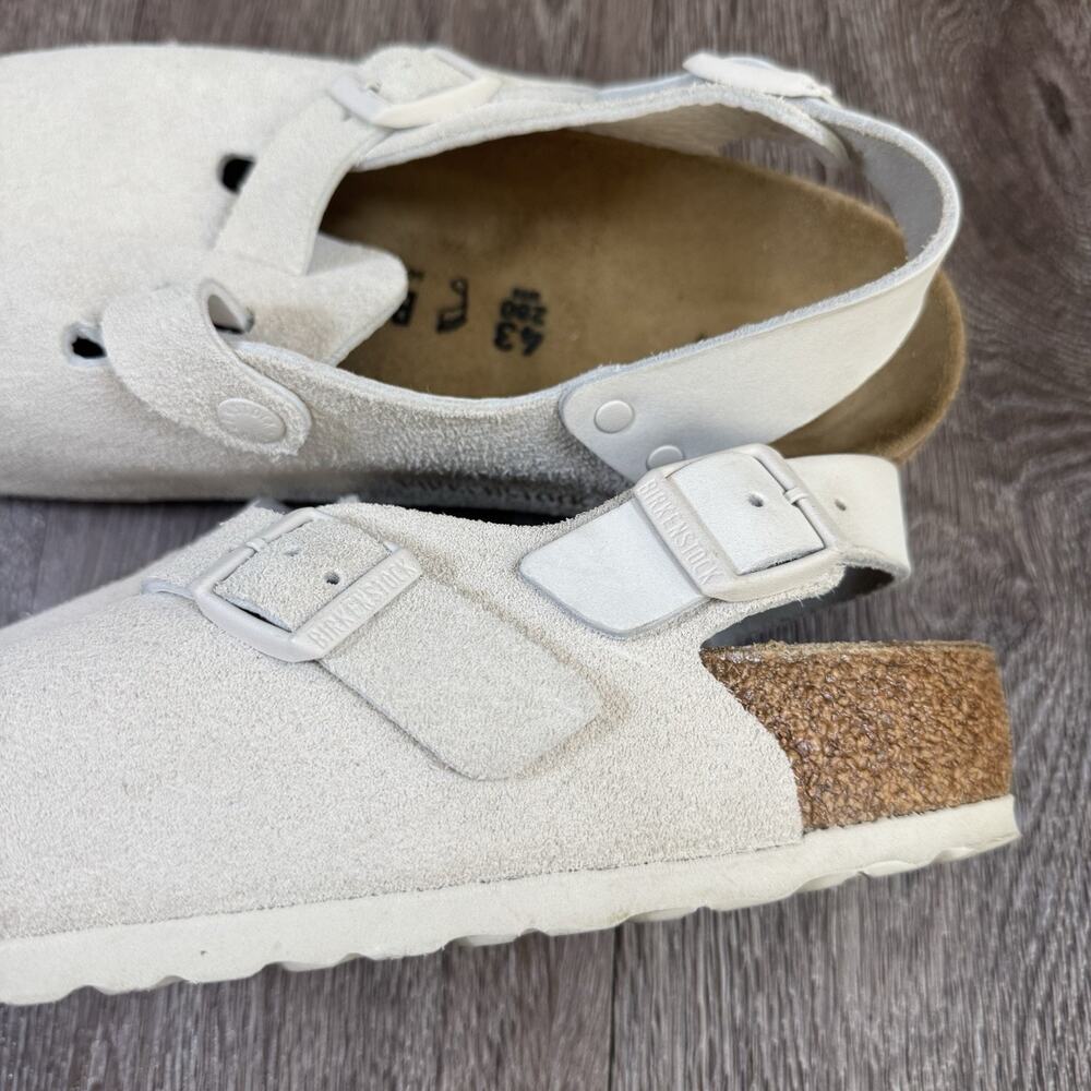Birkenstock Tokio Suede Antique White Size 43 EU Men’s 10 - Picture 9 of 16